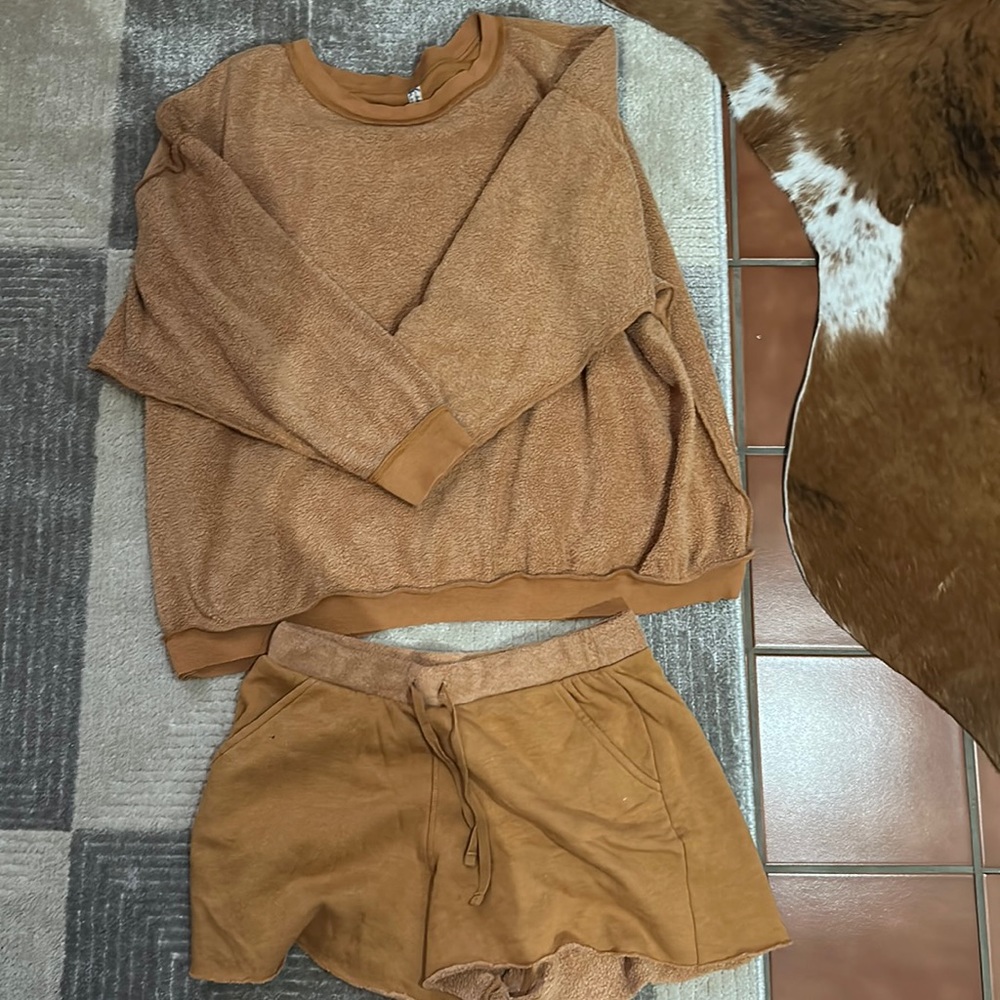 Free people sweatshirt set